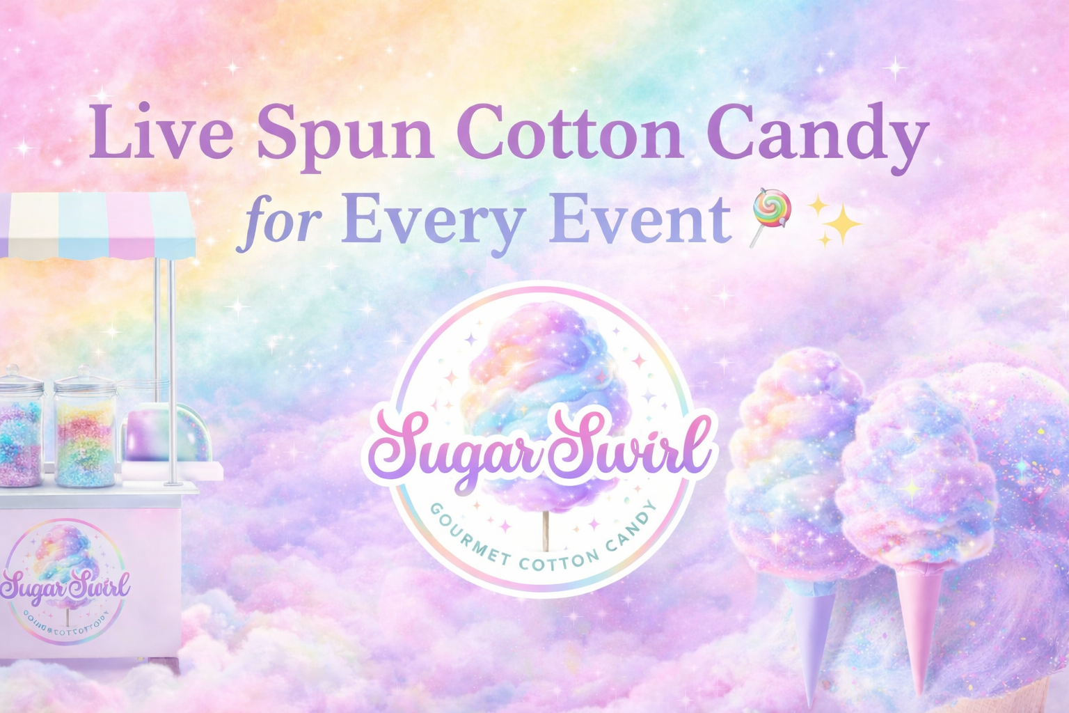 Sugar Swirl Cotton Candy Setup